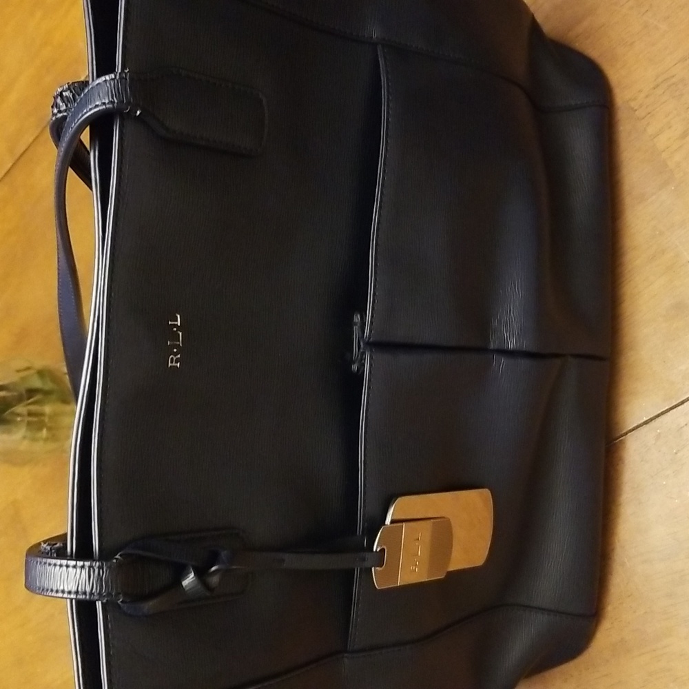 LAUREN, Ralph Lauren Navy Tote Bag - Picture 9 of 12